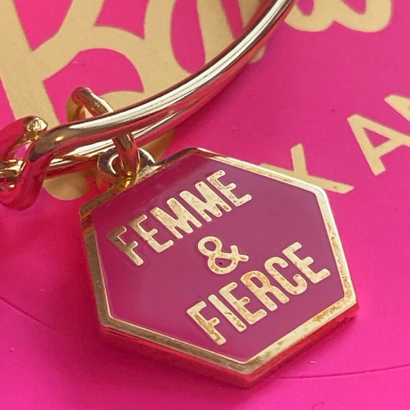 Alex and Ani BARBIE "FEMME & FIERCE" Gold Adjustable Bracelet - Picture 2 of 3